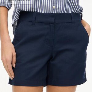 J.Crew 4” Chino Broken-In Shorts – Navy – Size 4